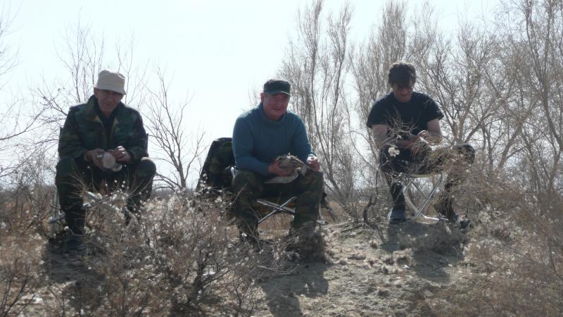 Охотники чистят добычу сразу после охоты.