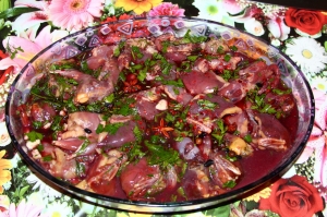 Перепела в беконе